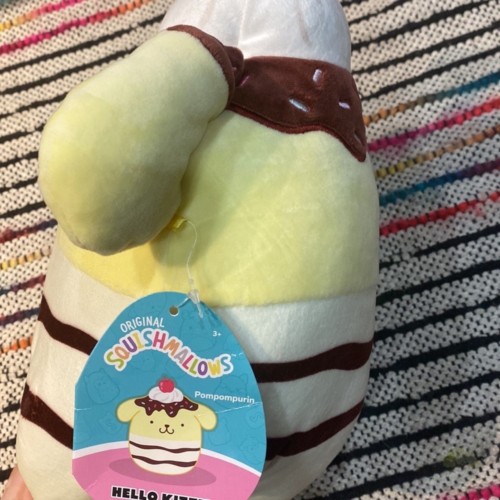 Sanrio Squishmellow Pompompurin 11” plush - Picture 3 of 9